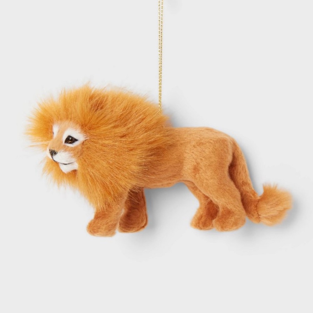 NWT Faux Fur Lions Christmas Tree Ornament -
Wondershop, 12 pcs